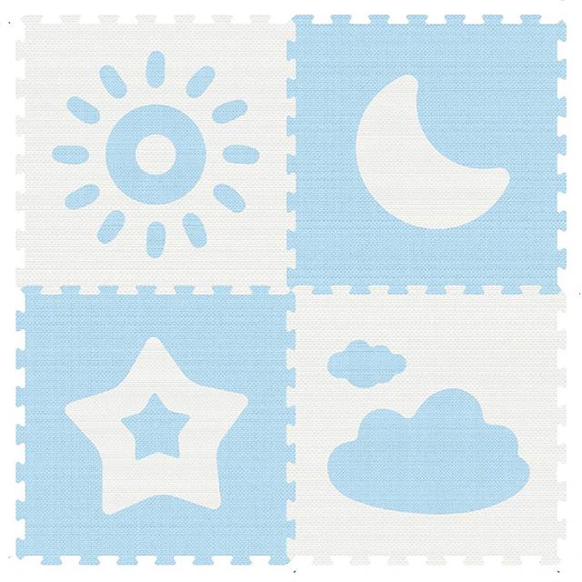 Sunta - Weather Series Baby Puzzle Foam Mat 4pcs - Blue