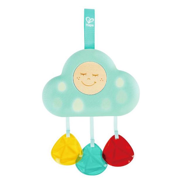 Hape - Musical Cloud Light Baby Crib Mobile Toy - Blue