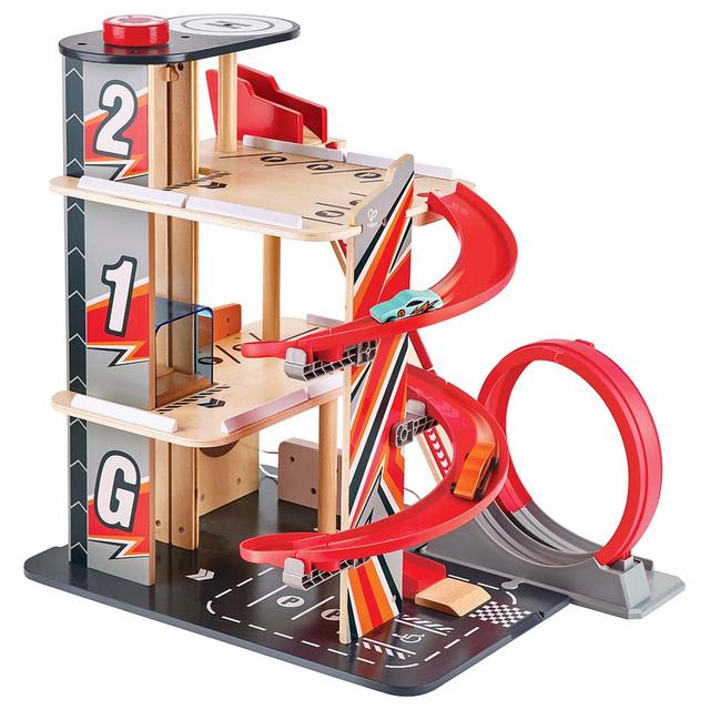 Hape - Gearhead Stunt Garage - Parking Garage