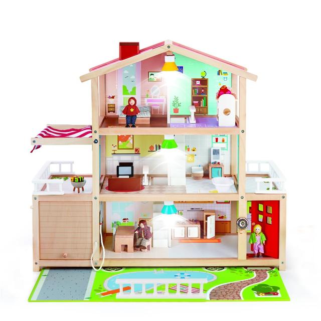 Hape - Doll Family Mansion - 29 pcs