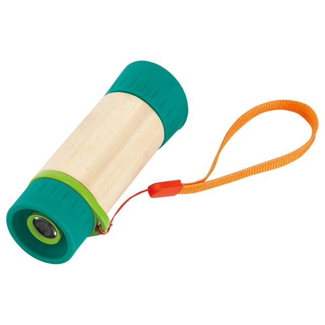 Hape - Nature Fun Adjustable Bamboo Telescope w/ Wrist Strap 