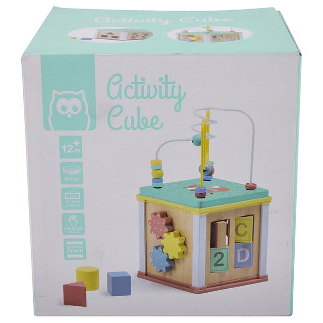 Eurekakids - Multi Activity Wooden Play Cube Toy