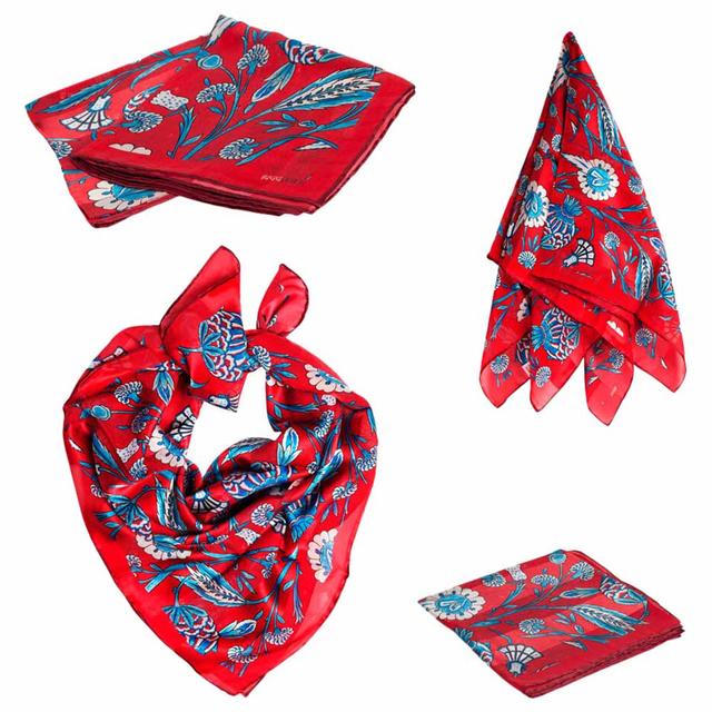 BiggDesign - Pomegranate Silk Scarf