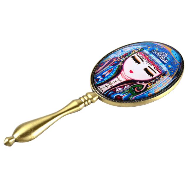 BiggDesign - Authentic Female Patterned Decorative Hand Mirror