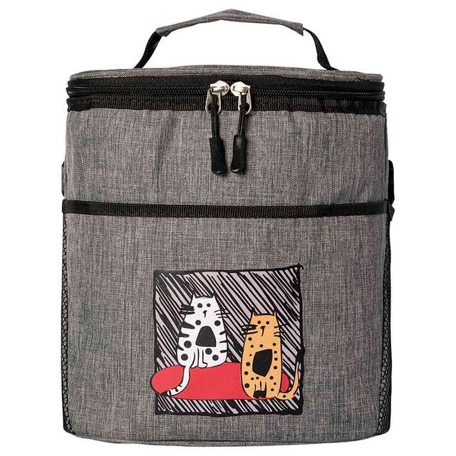 Biggdesign - Cats Insulated Lunch Bag - Gray