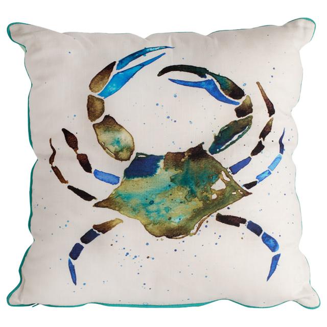 Anemoss - Green Crab Square Decorative Pillow