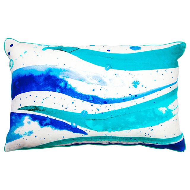 Anemoss - Wave Patterned Rectangular Decorative Pillow