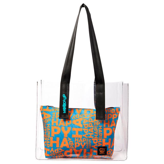 BiggDesign - Moods Up Happy Transparent Shopping & Beach Bag