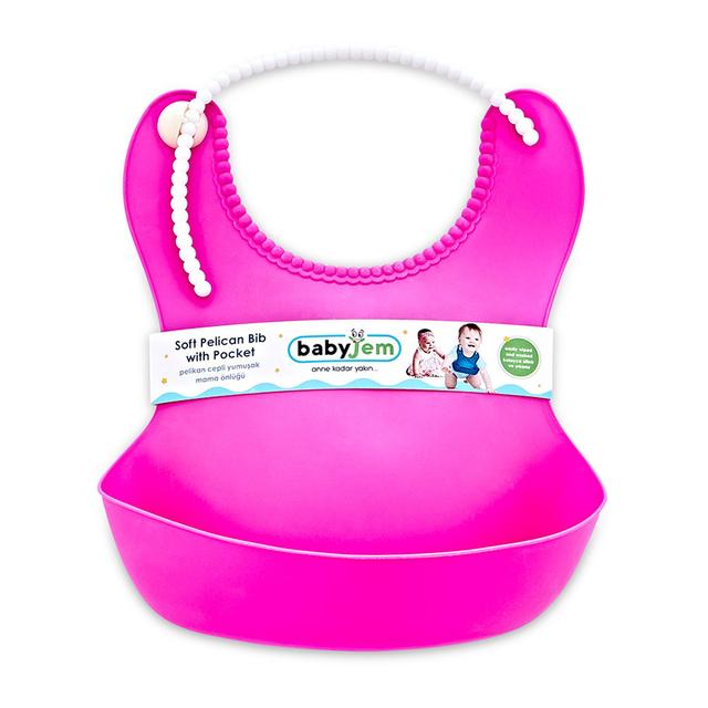 Babyjem - Baby Plastic Bib - Fuschia