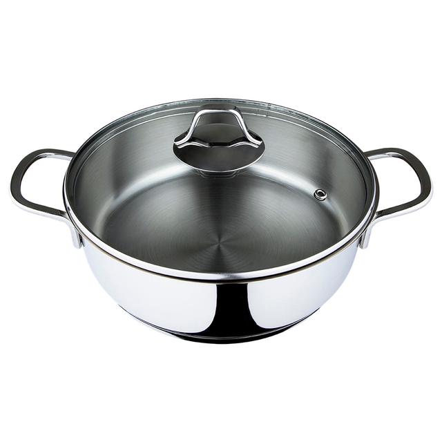 Serenk - Modernist Stainless Steel Saute Pan - 24cm