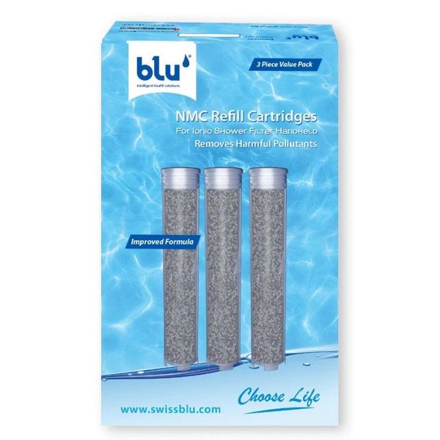 Blu - NMC Refill Cartridges For Ionic Shower Filter Handheld - 3pcs