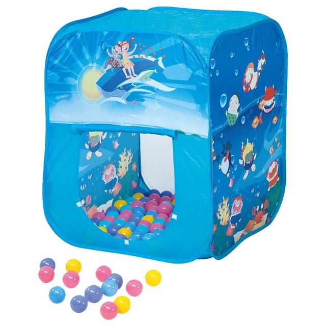 Ching Ching - Ocean Square Play House Plus 100pcs Balls Blue