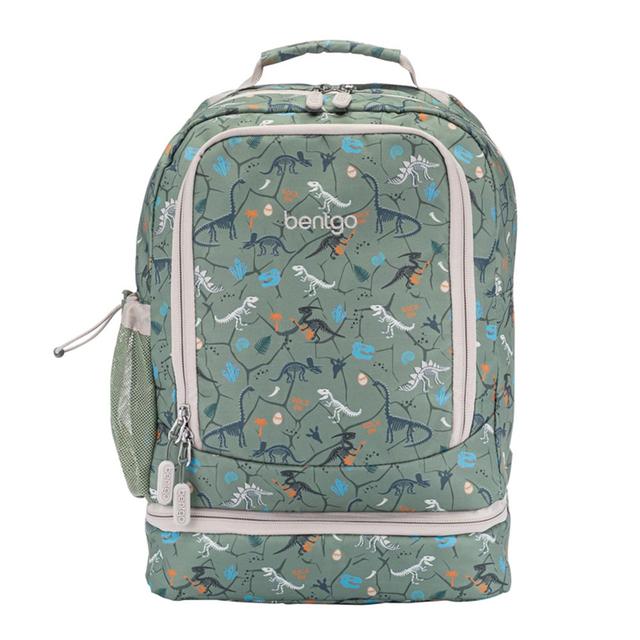 Bentgo - Kids Prints Backpack - Dino Fos - 16.5-Inch