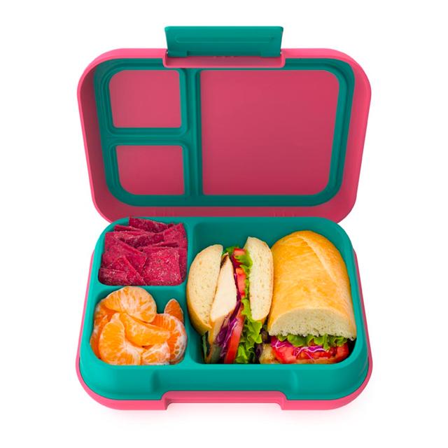 Bentgo - 3 Compartments Pop Lunchbox - Bright Coral/Teal