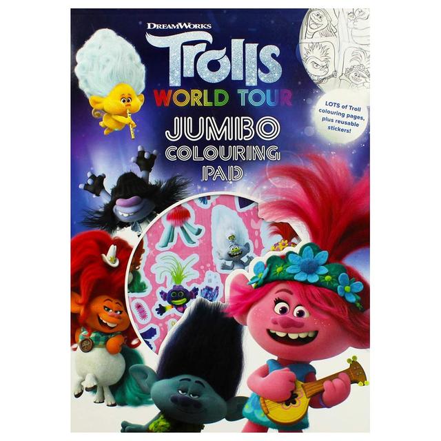 Trolls 2 Jumbo Colouring Pad