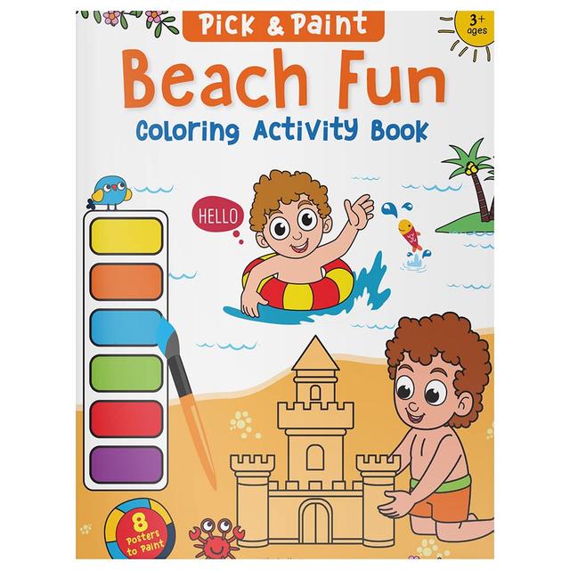 Pick & Paint Coloring Activity: Beach Fun