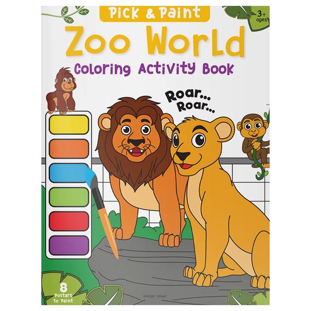 Pick & Paint Coloring Activity: Zoo World