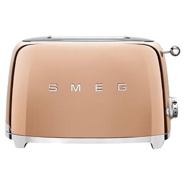 Smeg - 50's Retro Style Aesthetic 2 Slice Toaster Rose Gold