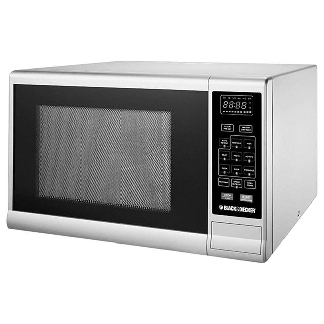 Black+Decker - 30 litre Microwave Oven - Silver