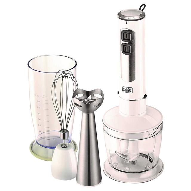 Black+Decker - 4-in-1 Blender with Chopper Whisk - Silver