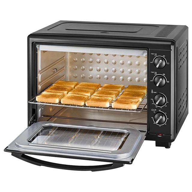 Black+Decker - 55L Glass Toaster Oven Rotisserie - Black