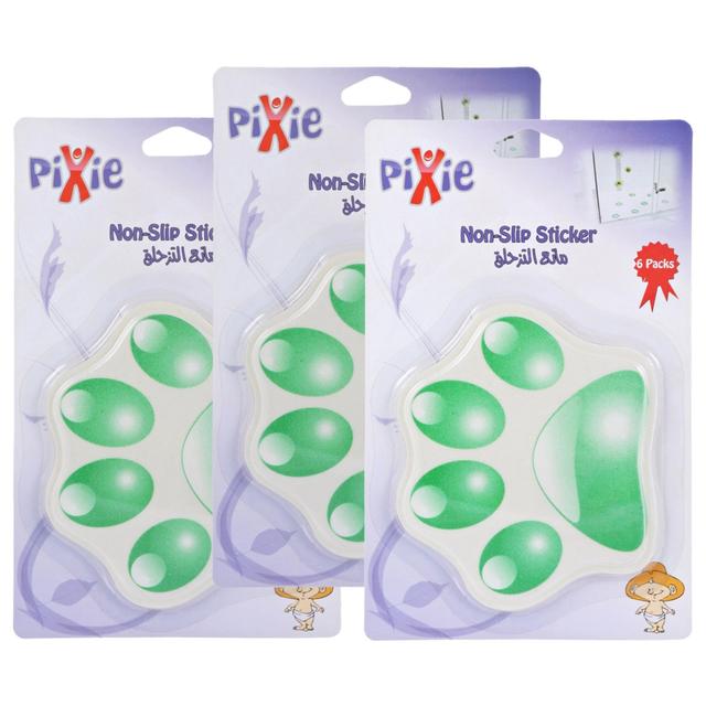 Pixie - Non-Slip Paw Green (Pack of 3)