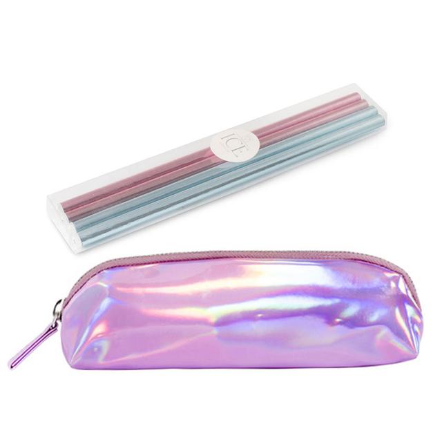 Ice London - Pen & Pencil Case Set - Pink