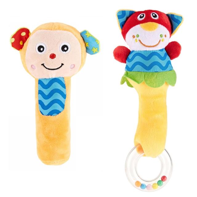 Pixie Monkey Rattle Toy + Cat Rattle Toy