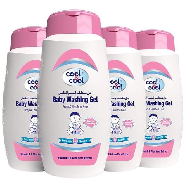 Cool & Cool - Baby Washing Gel 250ml - Pack of 4