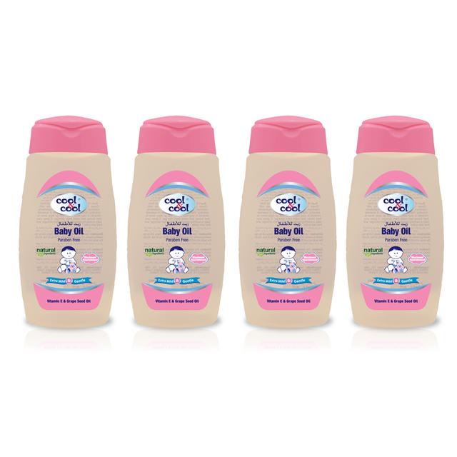 Cool & Cool - Baby Oil 250ml - Pack of 4