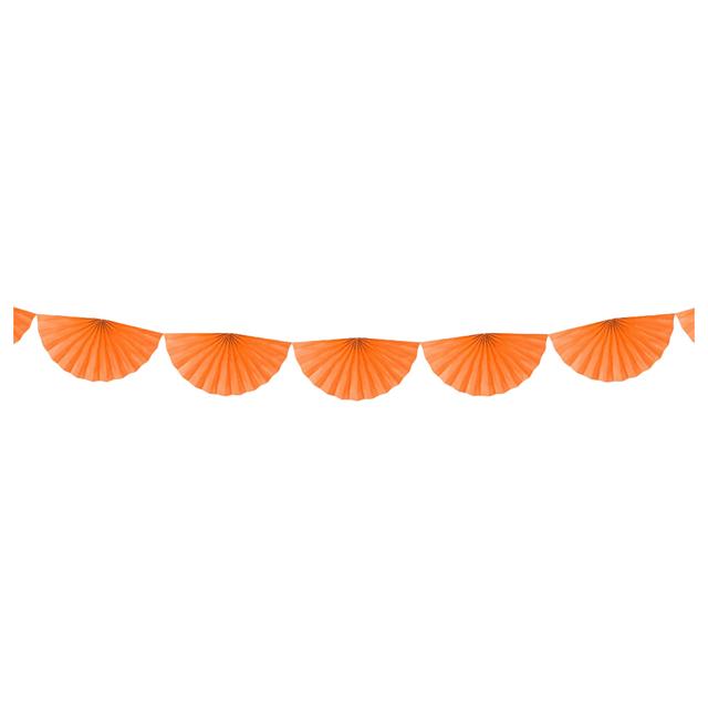 Party Deco - Tissue Rosettes Garland - Orange