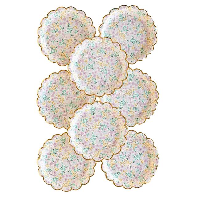 My Mind's Eye - Ditsy Floral Plates - 8pcs