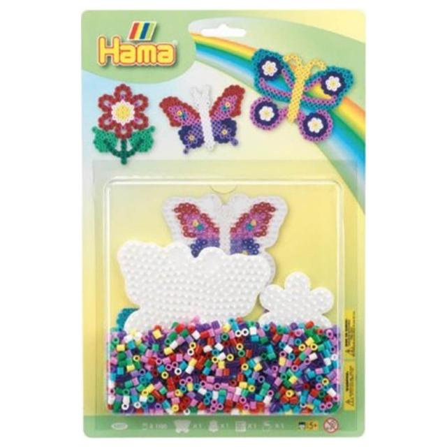 Hama - Midi Large Bead Kit Blister 1100pcs - Butterflies