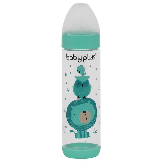 Baby Plus 8 Oz Feeding Bottle Green