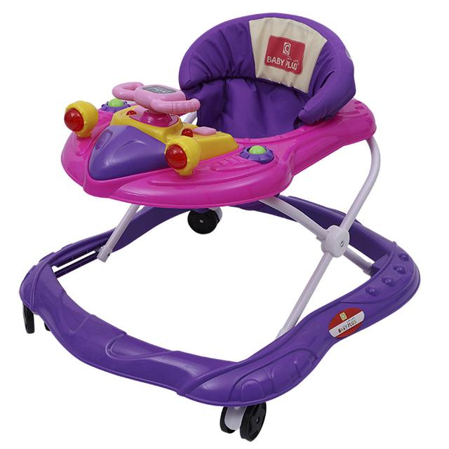 Baby Plus - Baby Walker With Steering Wheel - Purple