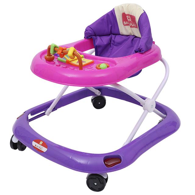 Baby Plus - Baby Walker With Toy Tray - Purple