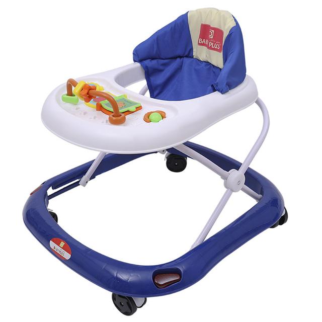 Baby Plus - Baby Walker With Toy Tray - Dark Blue