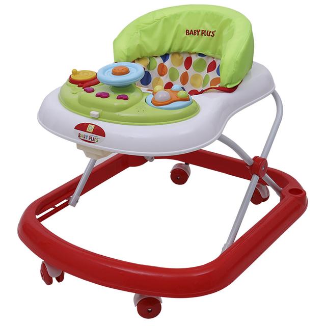 Baby Plus - Baby Walker With Steering Wheel - Green