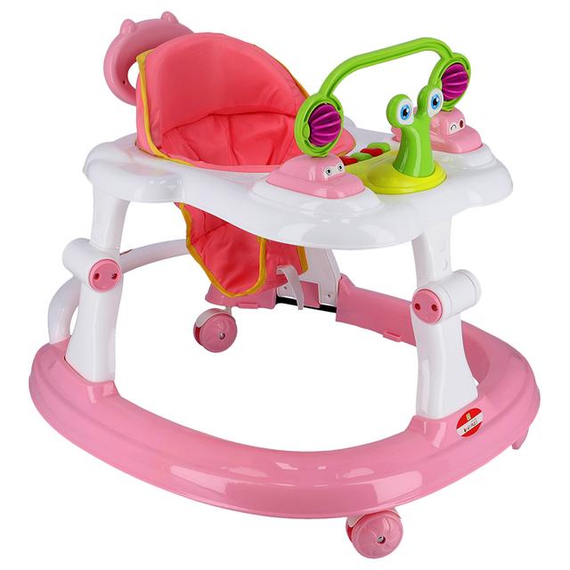 Baby Plus - Baby Walker With Snail Toy - Pink