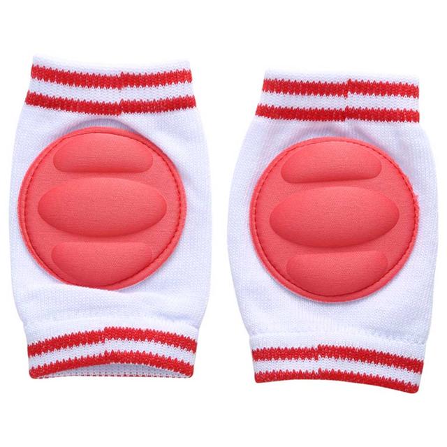 B-Safe - Knee Pads Red Protective Pads - White