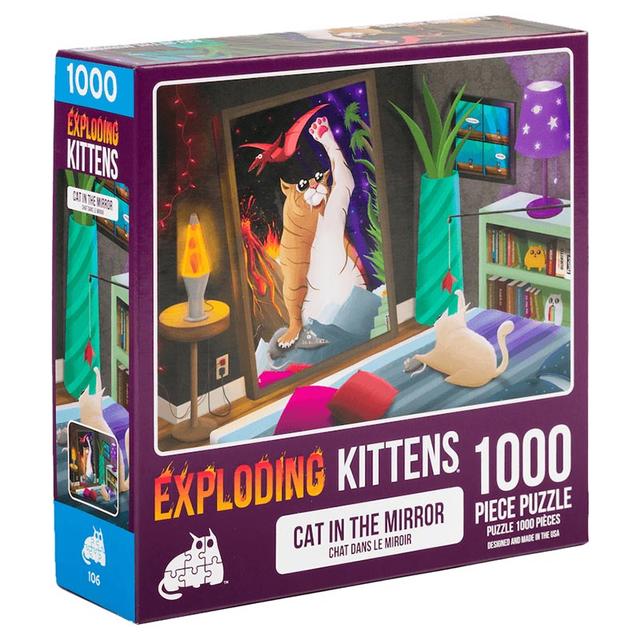 Exploding Kittens - Cat In The Mirror Jigsaw Puzzle 1000pcs