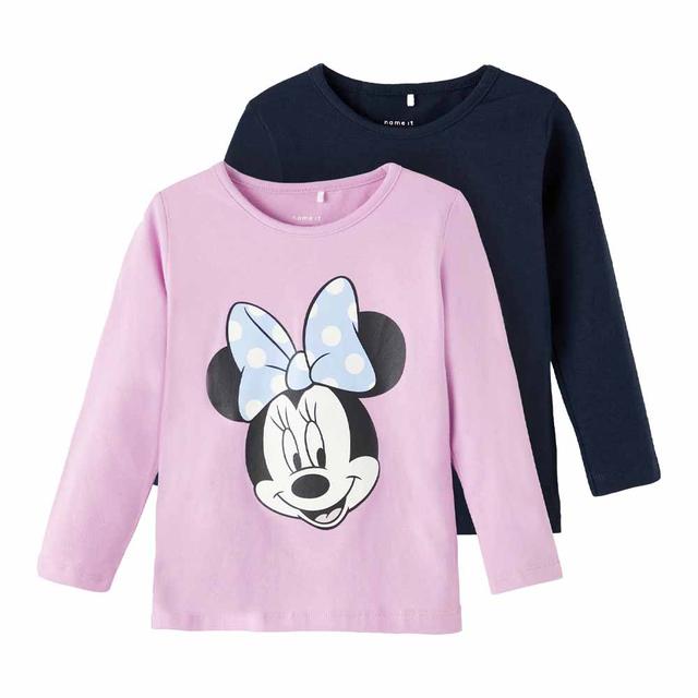 Name It - 2pc-Set Minnie Long Sleeves T-Shirt - Dark Sapphire