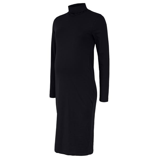 Mamalicious - Sia Rollneck Jersey Dress - Black