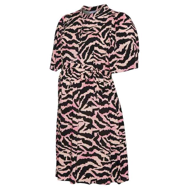 Mamalicious - Mlbeata Lia Printed Short Dress - Peony