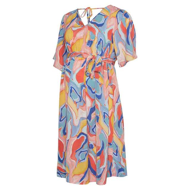 Mamalicious - Mlsarai Women Printed Dress - Papaya Punch