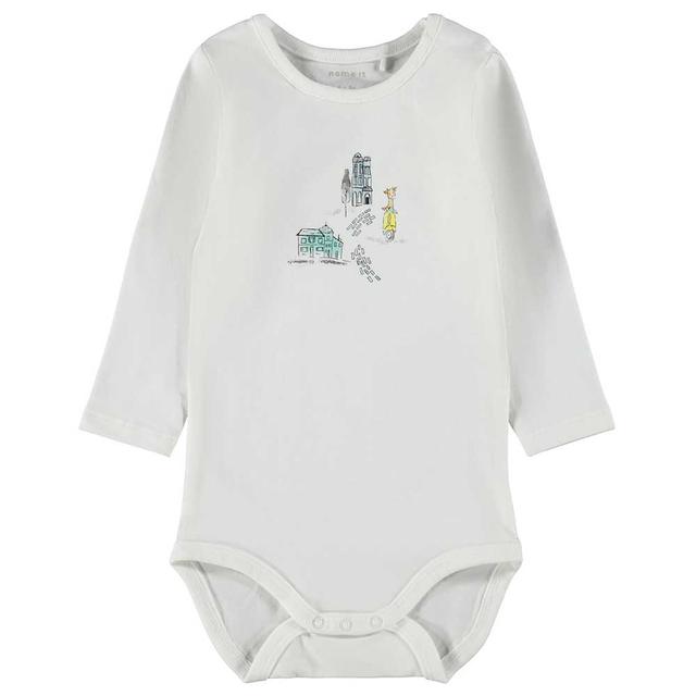 Name It - Boys Halfdan Baby Bodysuit - Bright White