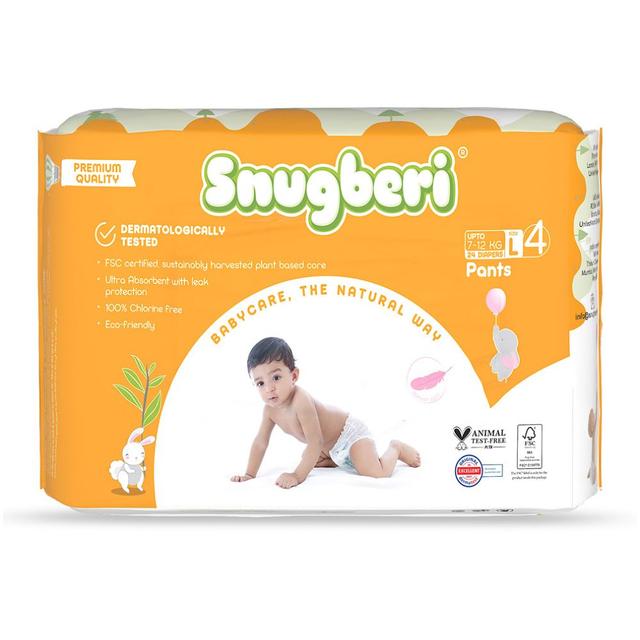 Snugberi - Diaper Pants Size 4 Large 7-12 kg 24pcs