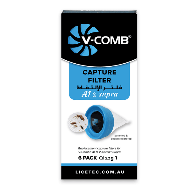 Licetec - V-Comb Capture Filter Pack of 6