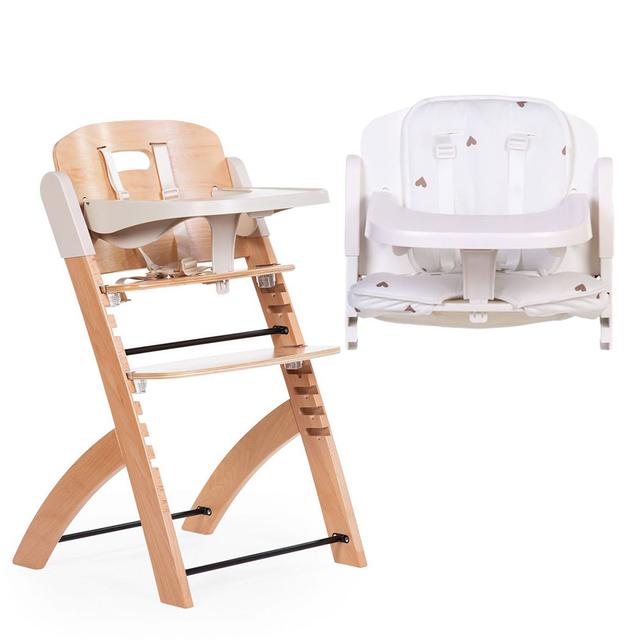 Childhome - Evosit Highchair + Free Cushion Jersey Heart