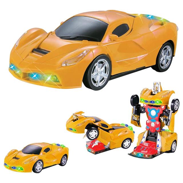 Fitto - Remote Control Yellow Transformer Cars - Black/Yellow